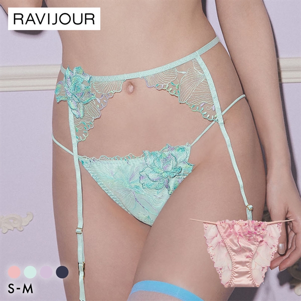 ラヴィジュール オーバーフラワー エンブロイダリーレース ノーマルショーツ SM セクシー バックレース 透け RAVIJOUR