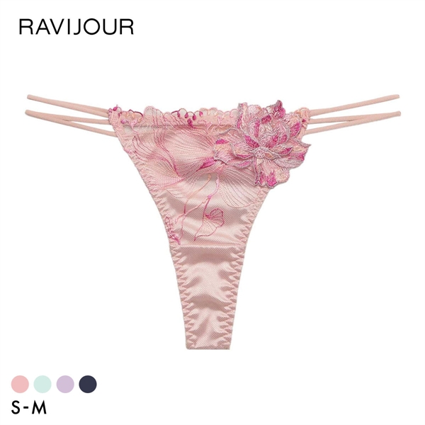 ラヴィジュール オーバーフラワー ストレッチレース Tバックショーツ SM セクシー バックレース 透け RAVIJOUR