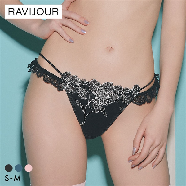 ラヴィジュール ラナルミエル エンブロイダリーレース ノーマルショーツ SM セクシー バックレース 透け RAVIJOUR