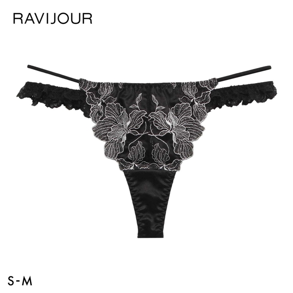 ラヴィジュール ラナルミエル エンブロイダリーレース Tバックショーツ SM セクシー バックレース 透け RAVIJOUR