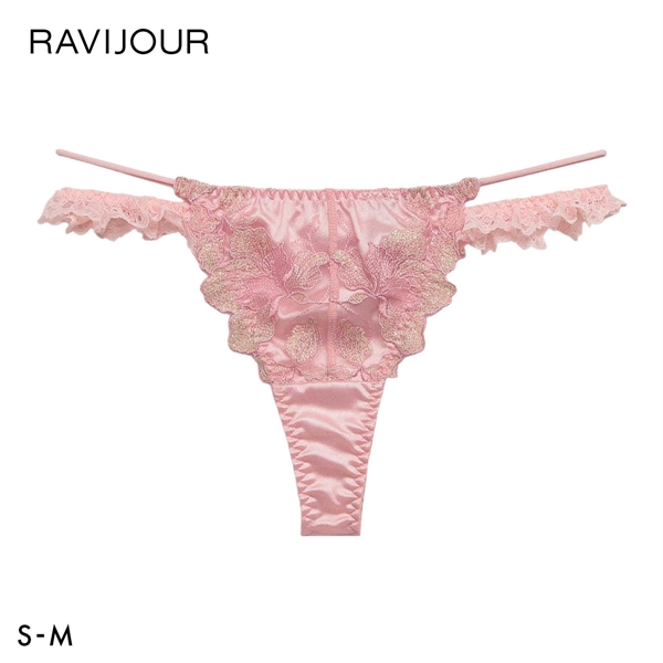 ラヴィジュール ラナルミエル エンブロイダリーレース Tバックショーツ SM セクシー バックレース 透け RAVIJOUR