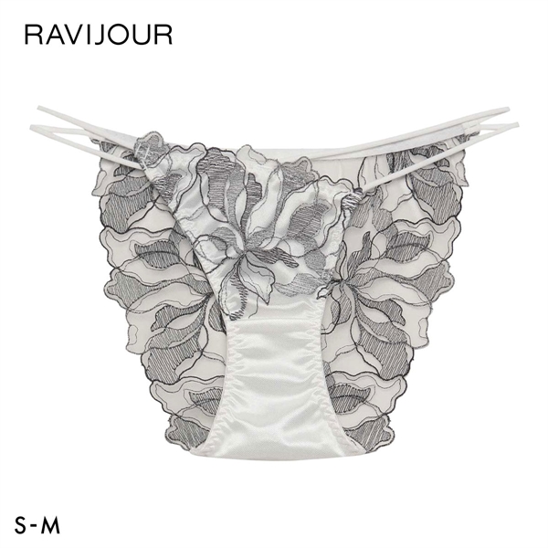 ラヴィジュール ミュレナ エンブロイダリーレース ノーマルショーツ SM セクシー バックレース 透け RAVIJOUR