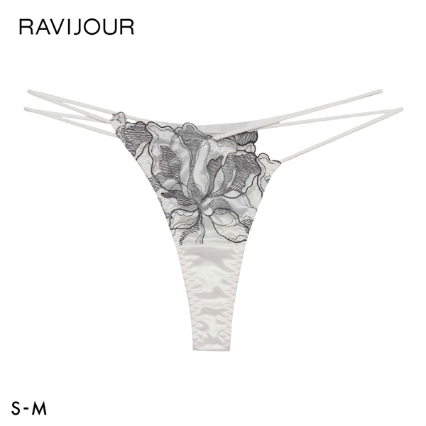 ラヴィジュール ミュレナ エンブロイダリーレース Tバックショーツ SM セクシー バックレース 透け RAVIJOUR