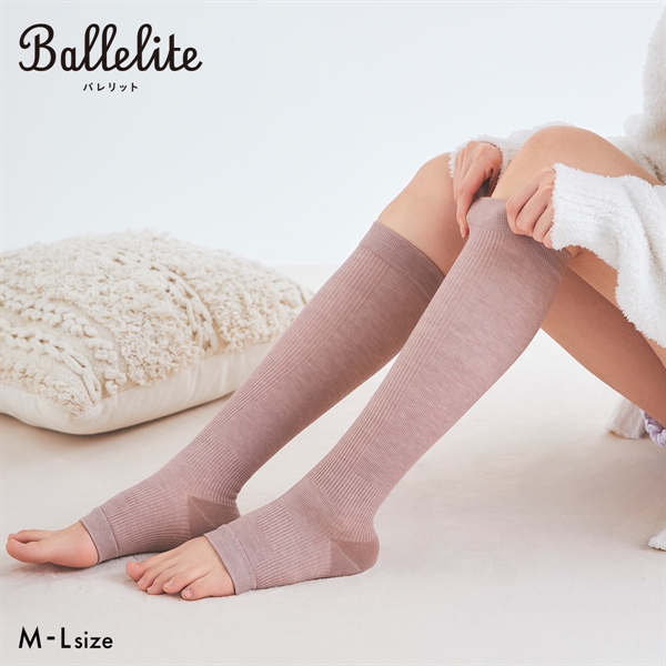 バレリット 着圧キュアソックス Ballelite