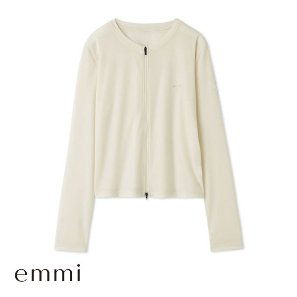 エミ emmiロゴジップカーディガン emmi