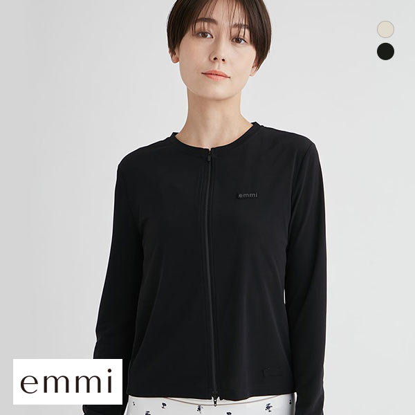 エミ emmiロゴジップカーディガン emmi