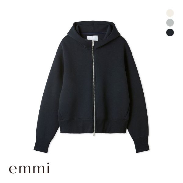 エミ ジップアップダンボールフーディー emmi