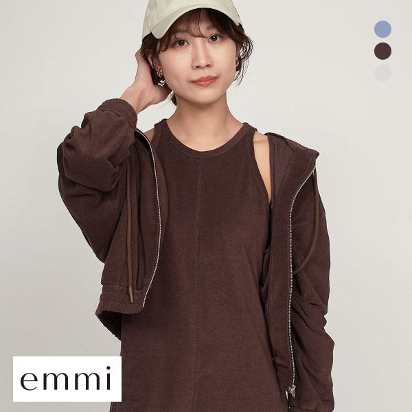 エミ emmi×PlaX TM フードパーカー emmi