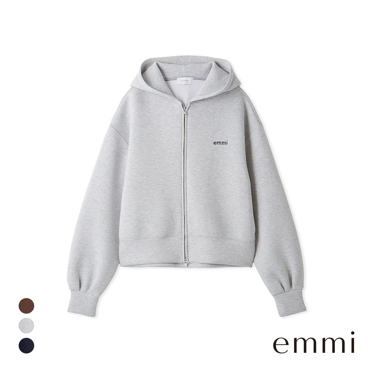 emmi ジップアップダンボールフーディー シアーダンボールジップフーディーブルゾン(ブルゾン)｜アウター