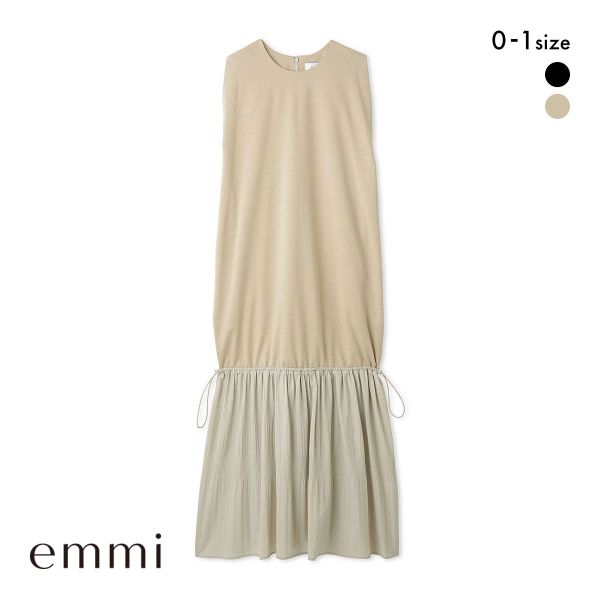 エミ ノースリドッキングワンピース emmi