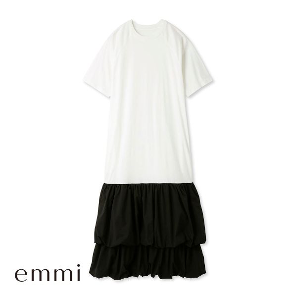 エミ ドッキングTEEタフタワンピース emmi