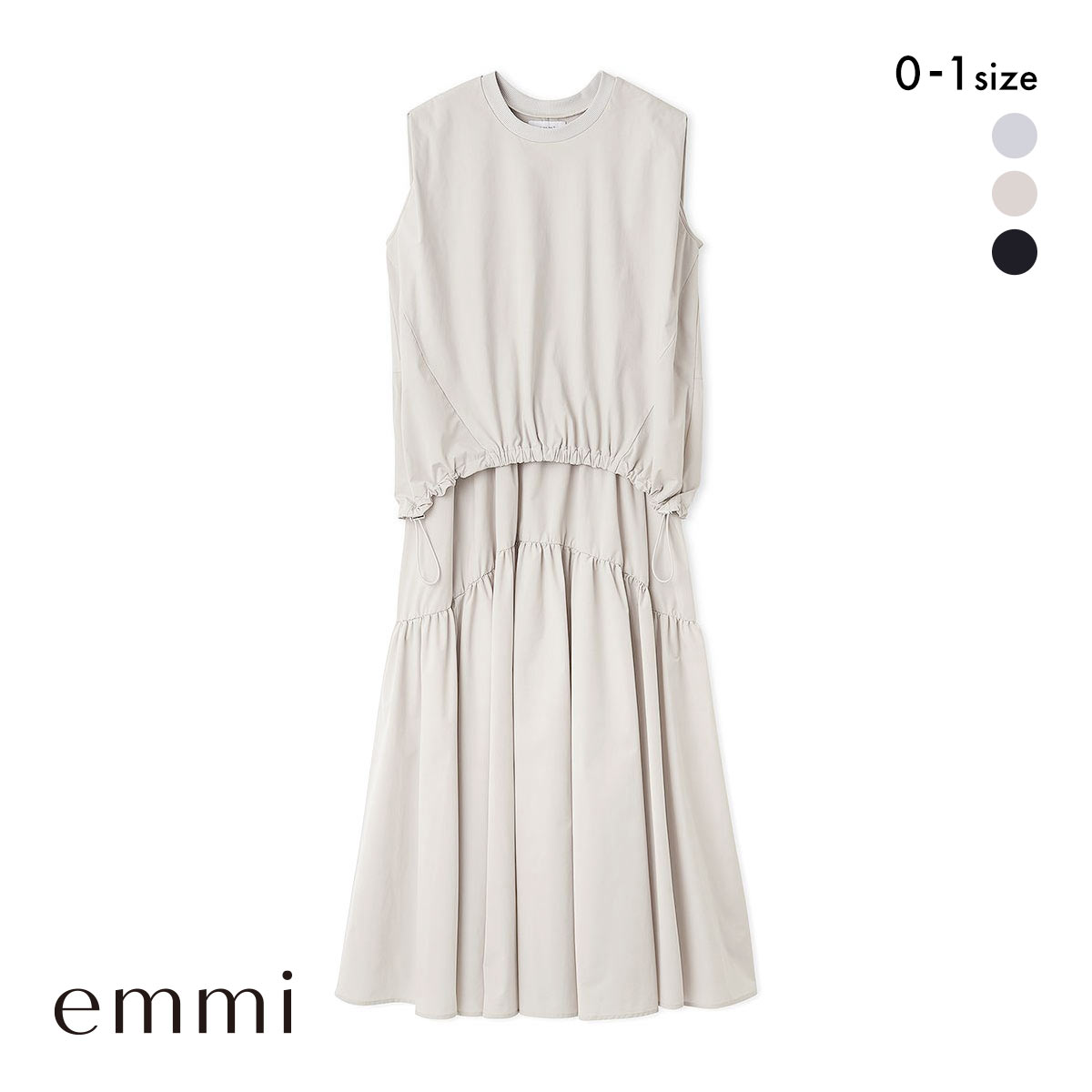 エミ カットセットワンピース emmi(LBE-薄ベージュ-0)