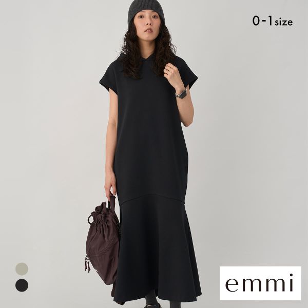 エミ 限定カラー emmiロゴフーディーワンピース emmi
