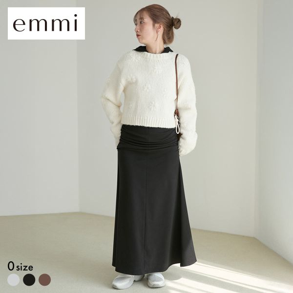 エミ カットソーフーディーワンピース emmi