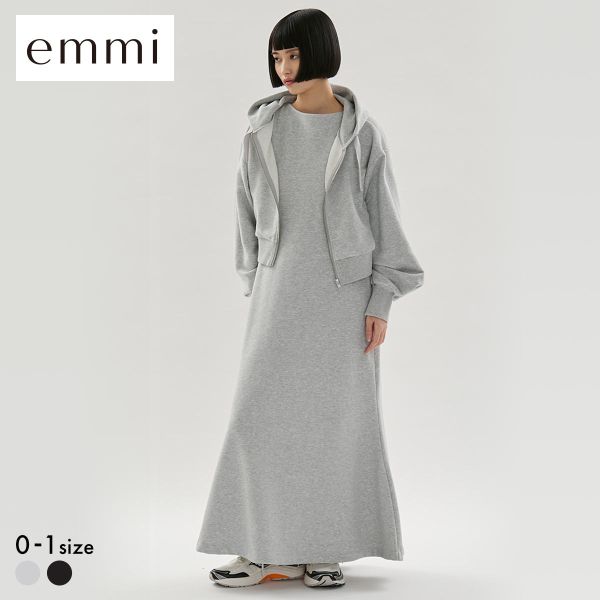 エミ 裏毛フーディー×ワンピースセット emmi