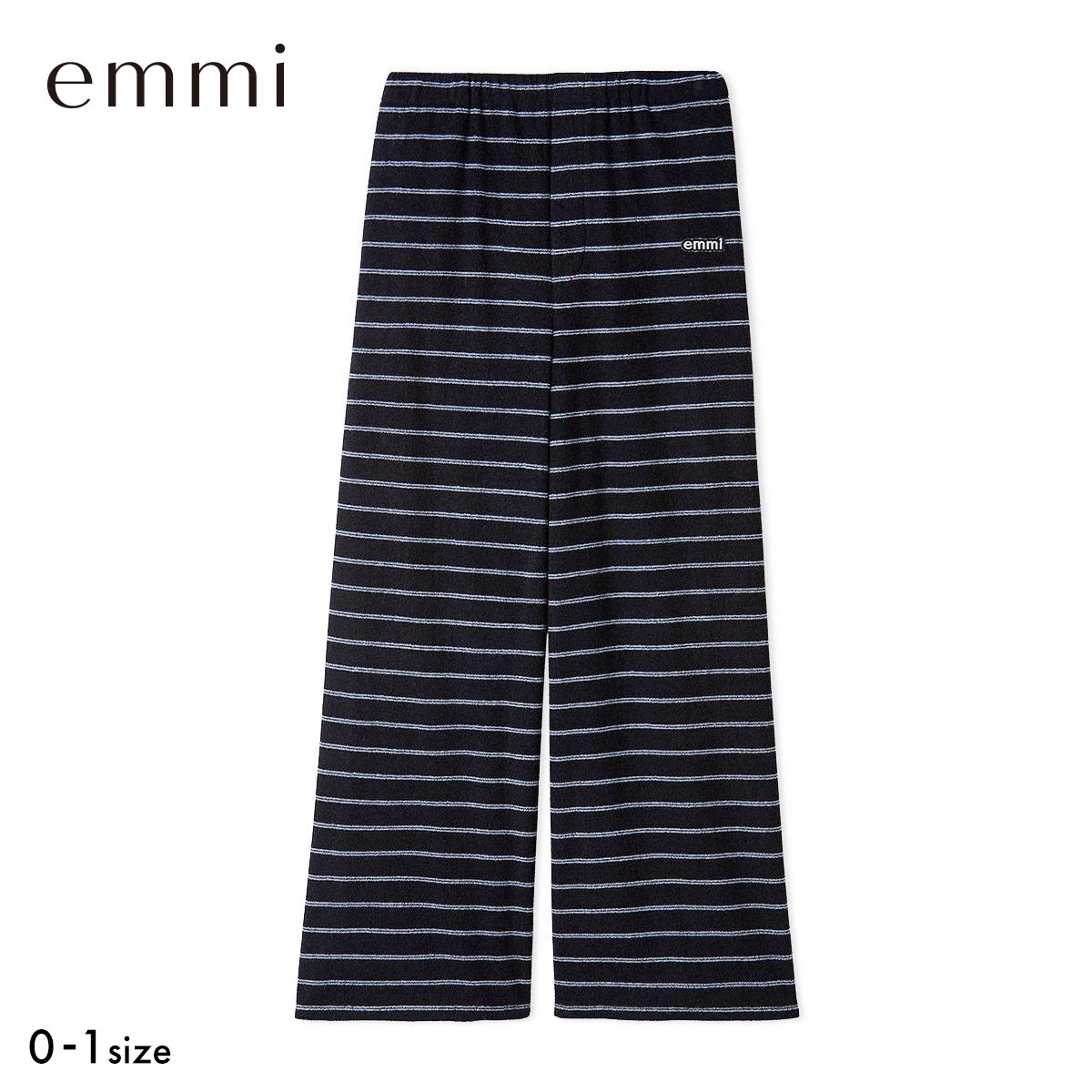 エミ emmiロゴパイルイージーパンツ セットアップ対応 emmi(NV-ネイビー-0)
