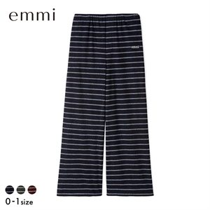 エミ emmiロゴパイルイージーパンツ セットアップ対応 emmi