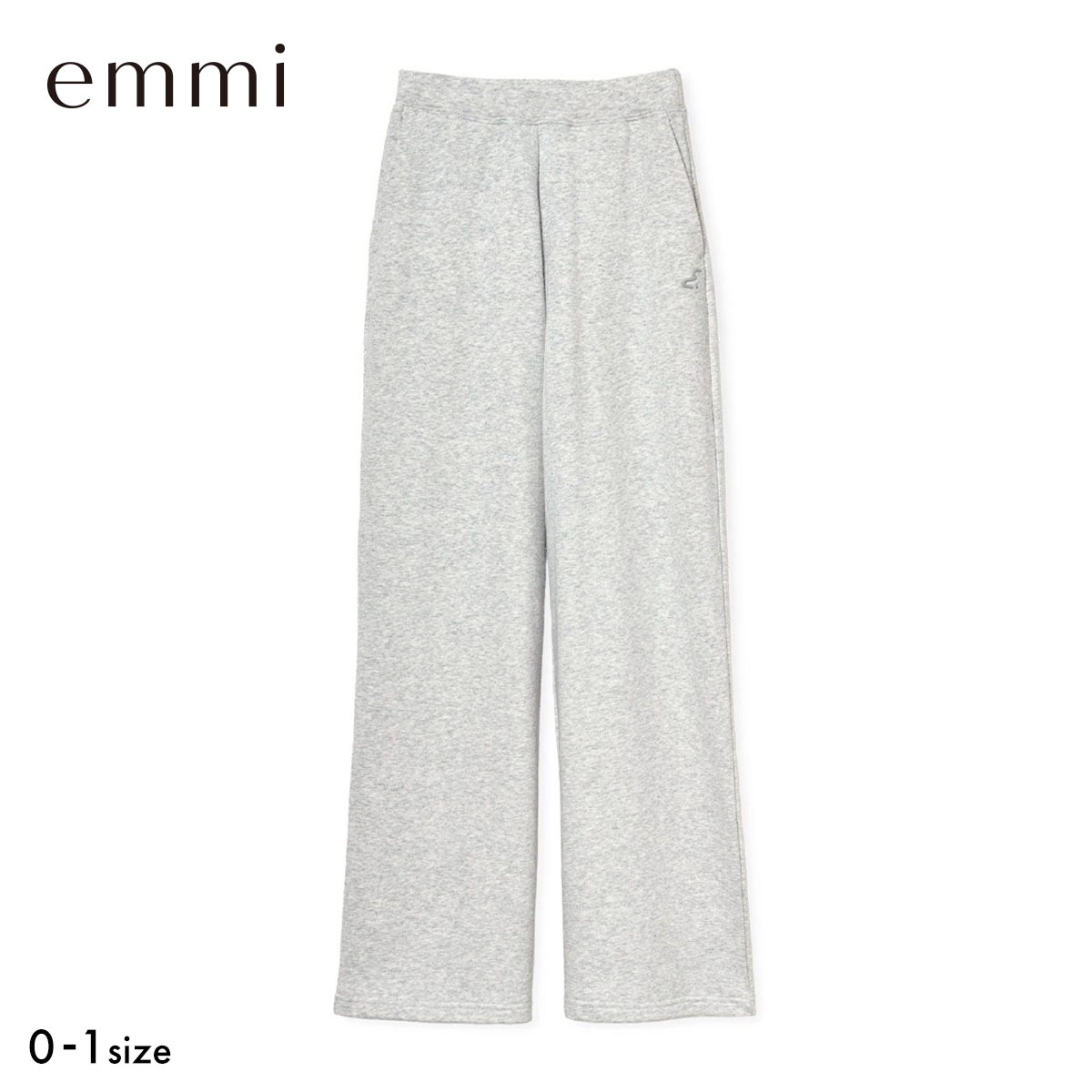 エミ W＆T スウェットパンツ セットアップ対応 emmi(GY-グレー-0)