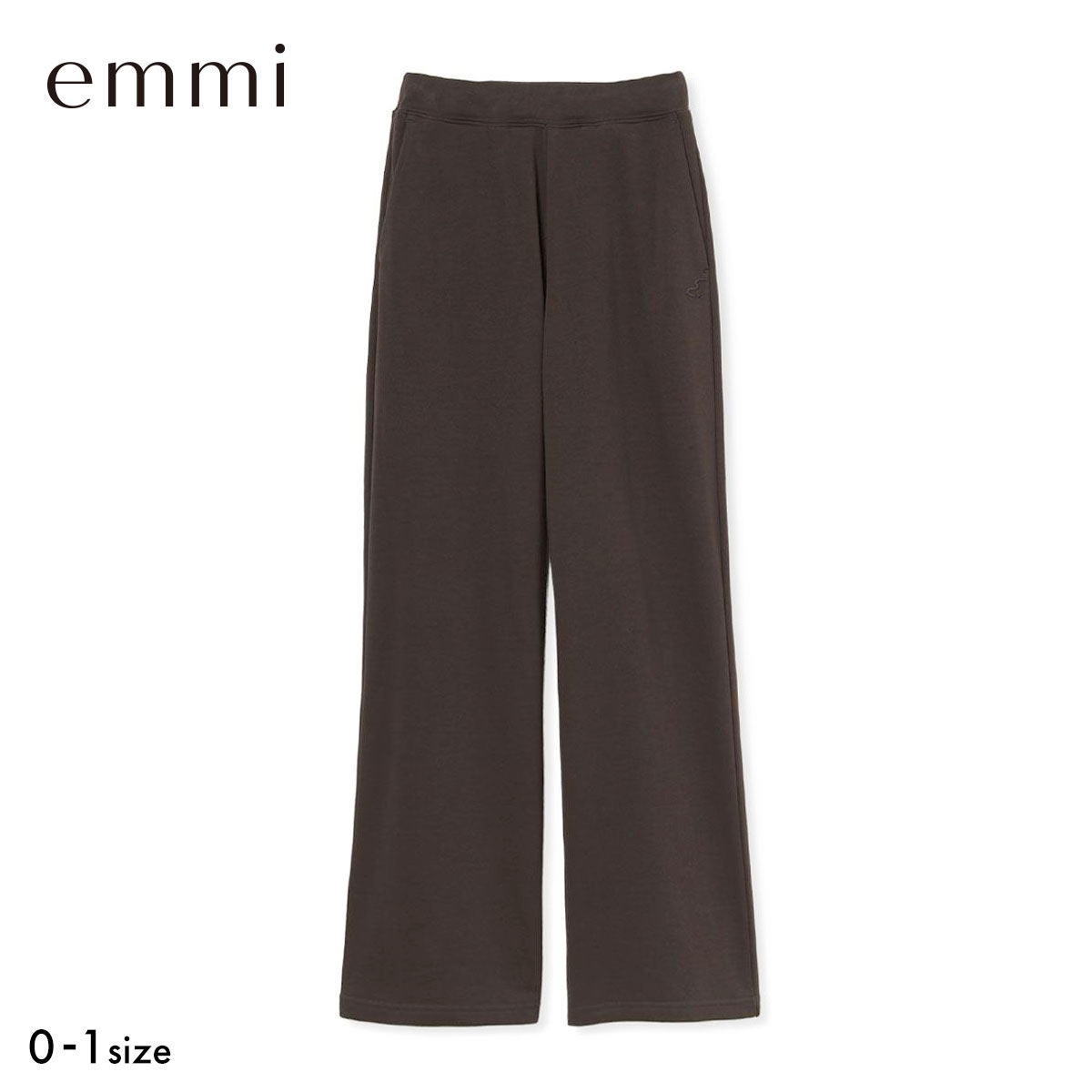 エミ W＆T スウェットパンツ セットアップ対応 emmi(BR-ブラウン-0)
