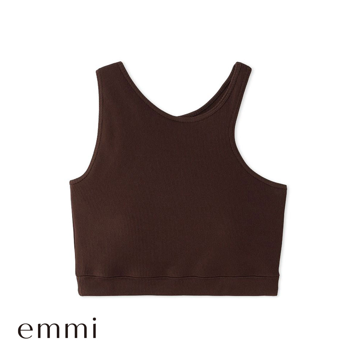 エミ  アシンメトリーブラトップ emmi(BR-ブラウン-Free)