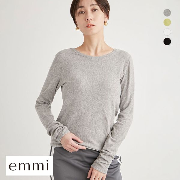 20%OFF エミ 2wayスラブ天竺トップス emmi 20%OFF エミ 2wayスラブ天竺トップス emmi
