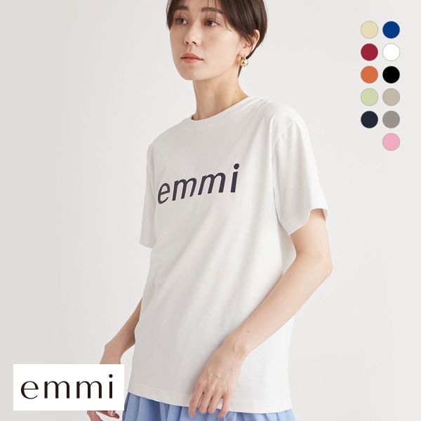 エミ 10th eco emmiロゴTシャツ emmi
