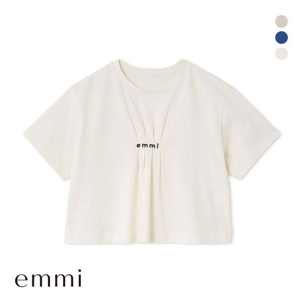 エミ emmi×PlaX TM クロップドemmiロゴＴシャツ emmi