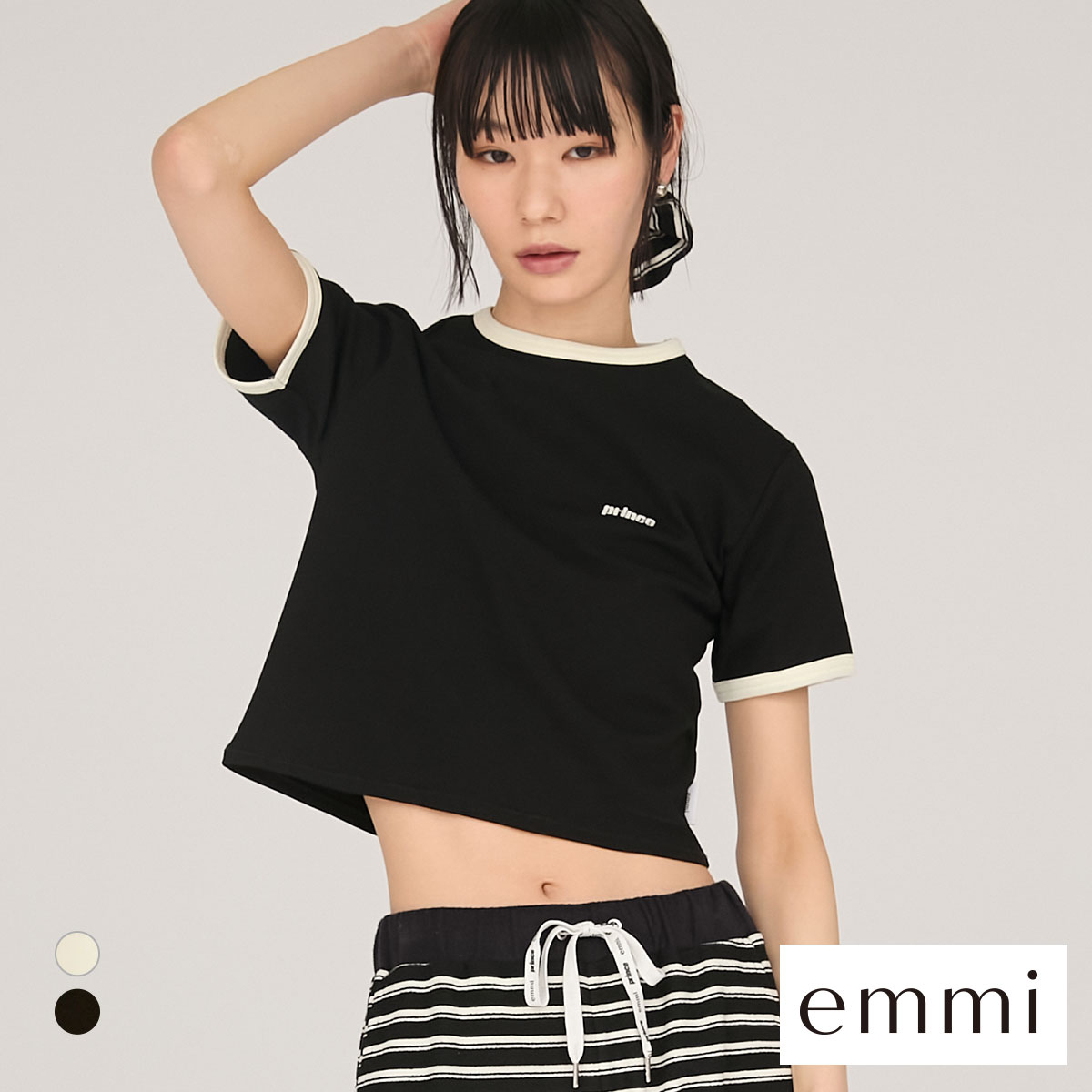 エミ prince emmi コンパクトリンガーTシャツ
