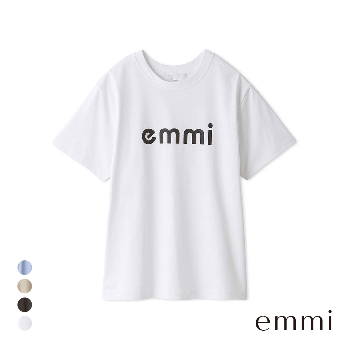 エミ ロゴTシャツ emmi(WH-ホワイト-Free)