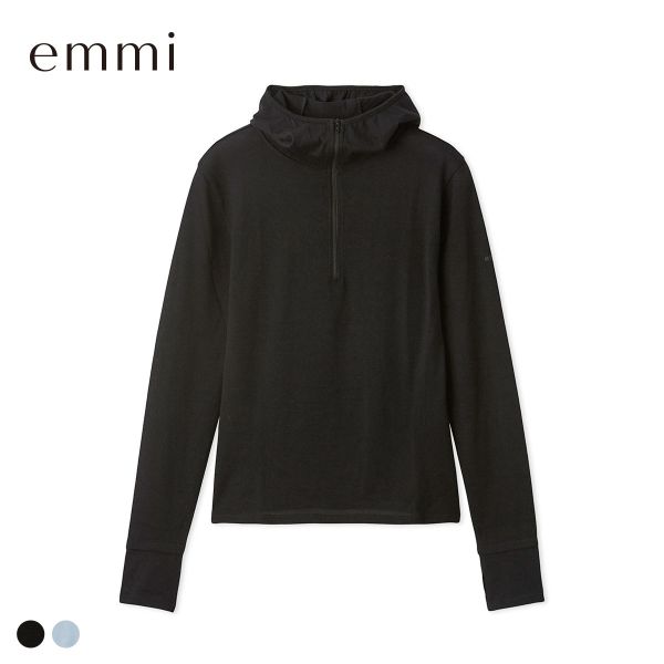 エミ Mt.Breath WoolRパーカートップス emmi