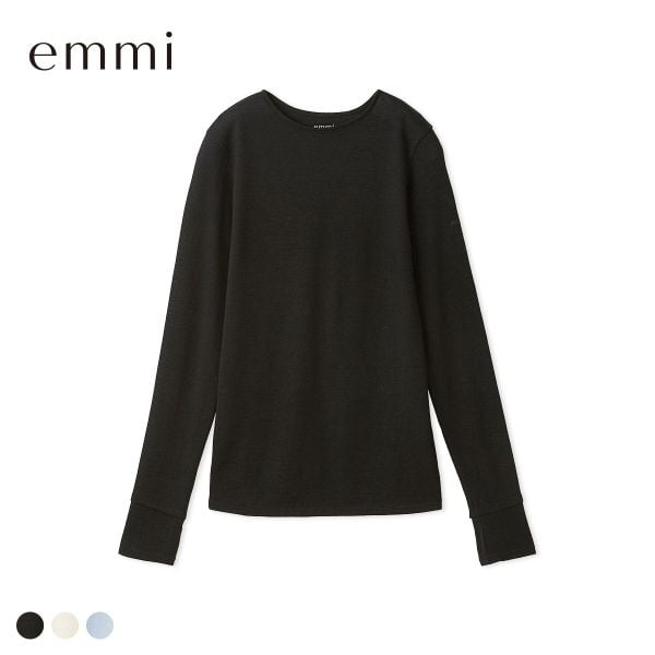 エミ Mt.Breath WoolRクルーネックトップス emmi