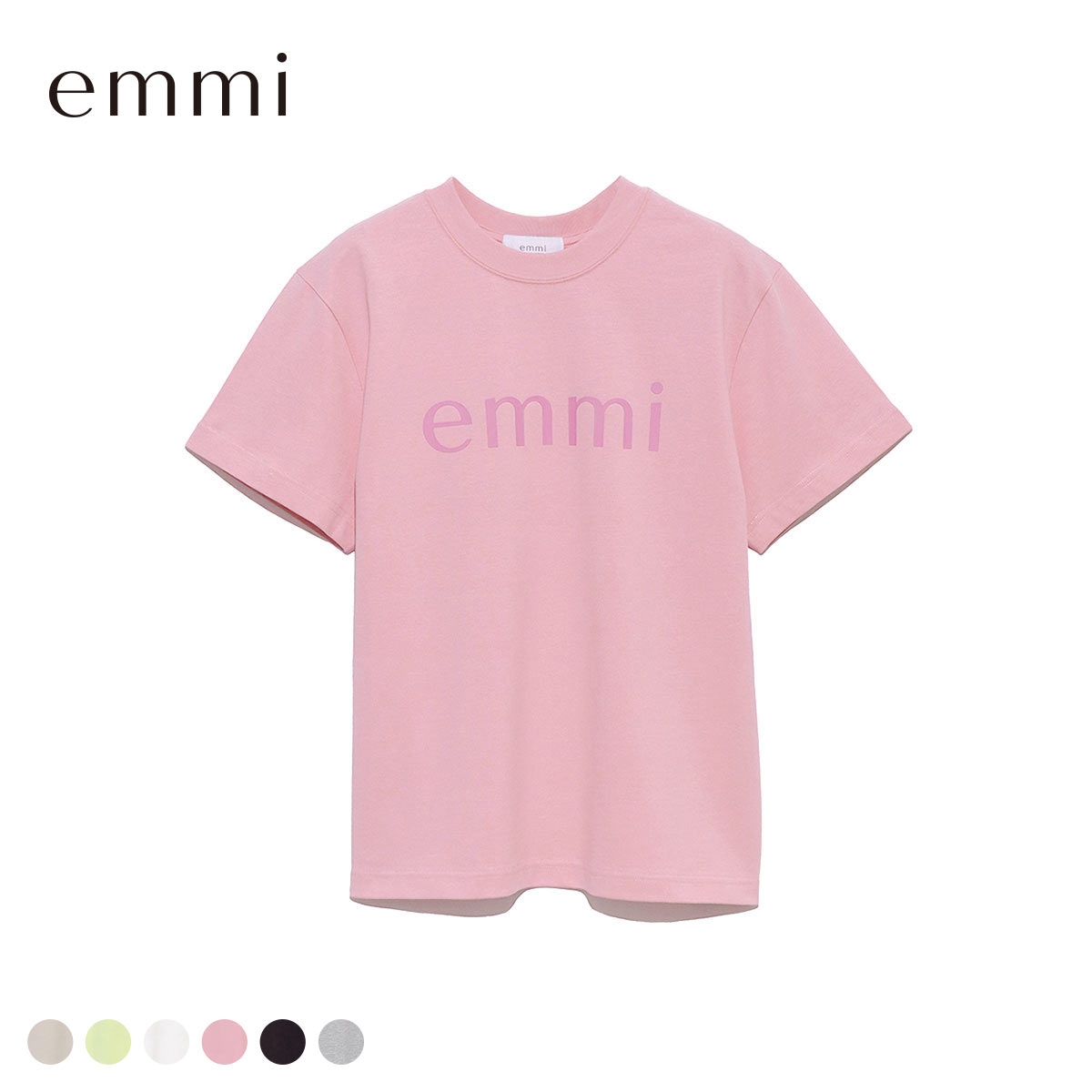 エミ eco emmiロゴTシャツ UVカット emmi(PI-ピンク-Free)