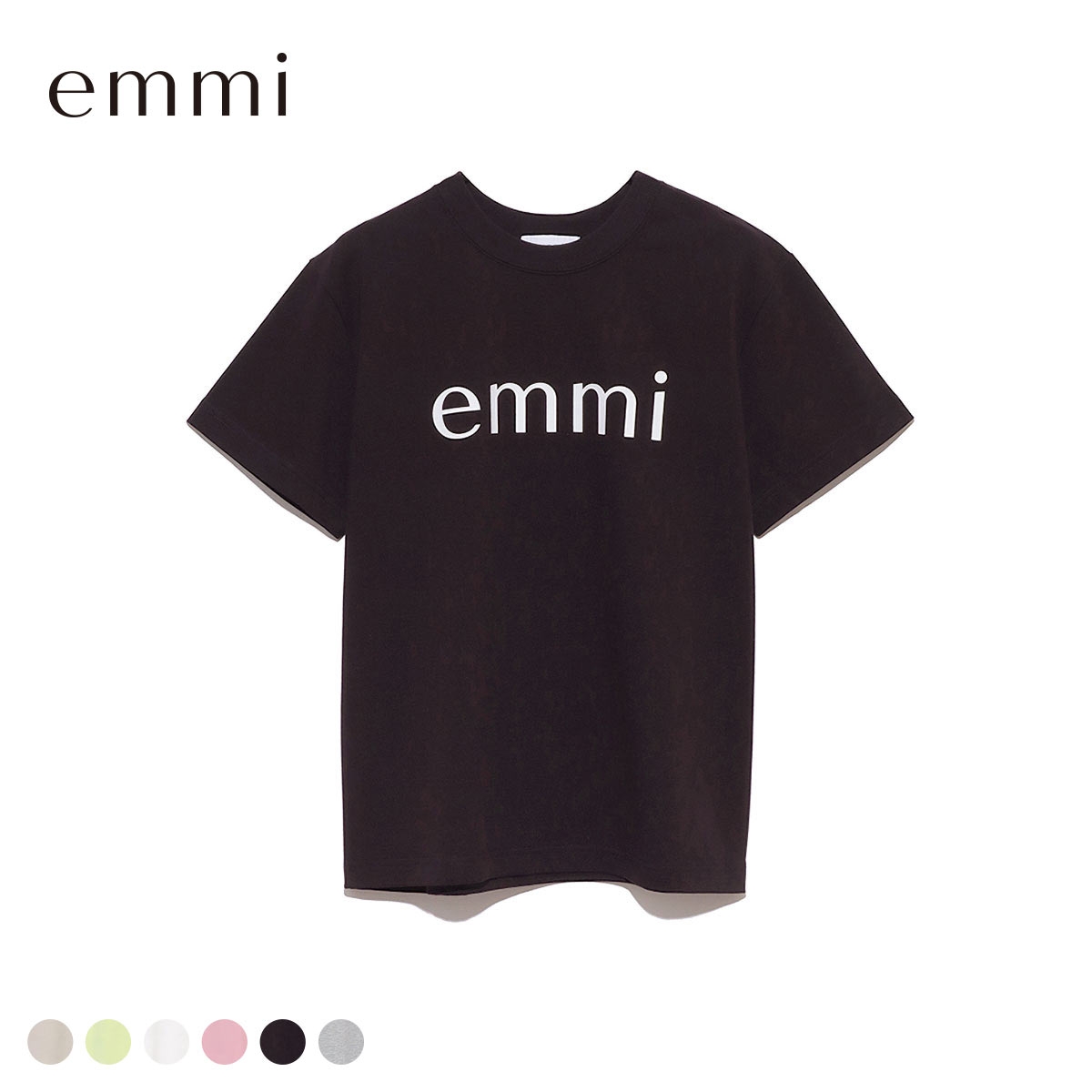 エミ eco emmiロゴTシャツ UVカット emmi(DNV-濃ネイビー-Free)