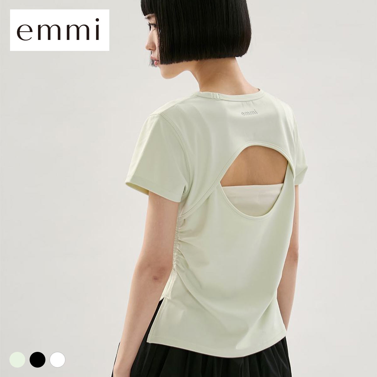 エミ バックデザインTシャツ UVカット emmi