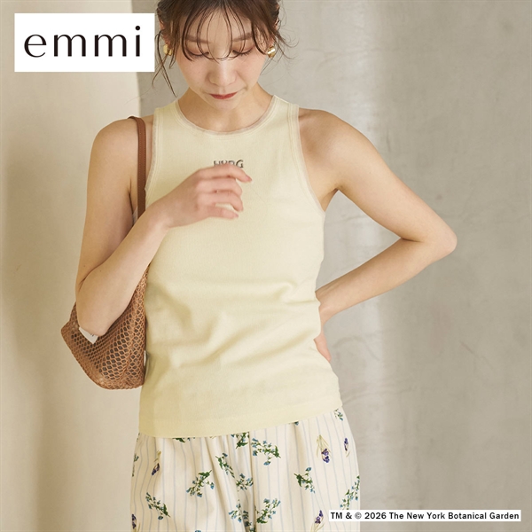 エミ emmi×NYBG リブタンクトップ emmi