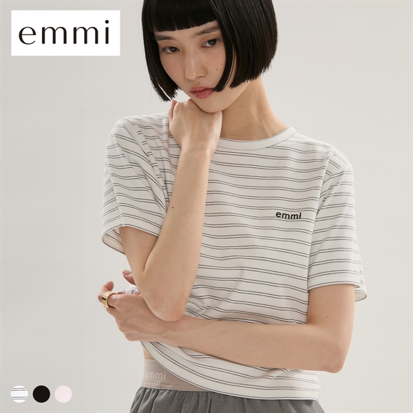エミ ソフトタッチクロップドTシャツ emmi