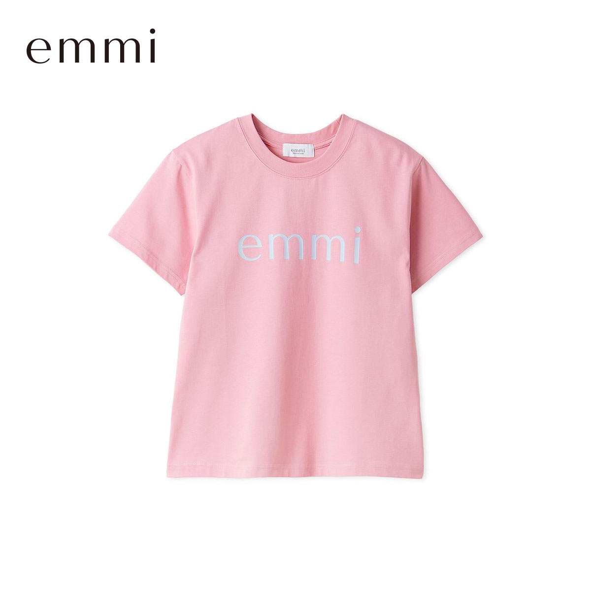 エミ ベーシックemmiロゴTシャツ emmi(PI-ピンク-Free)