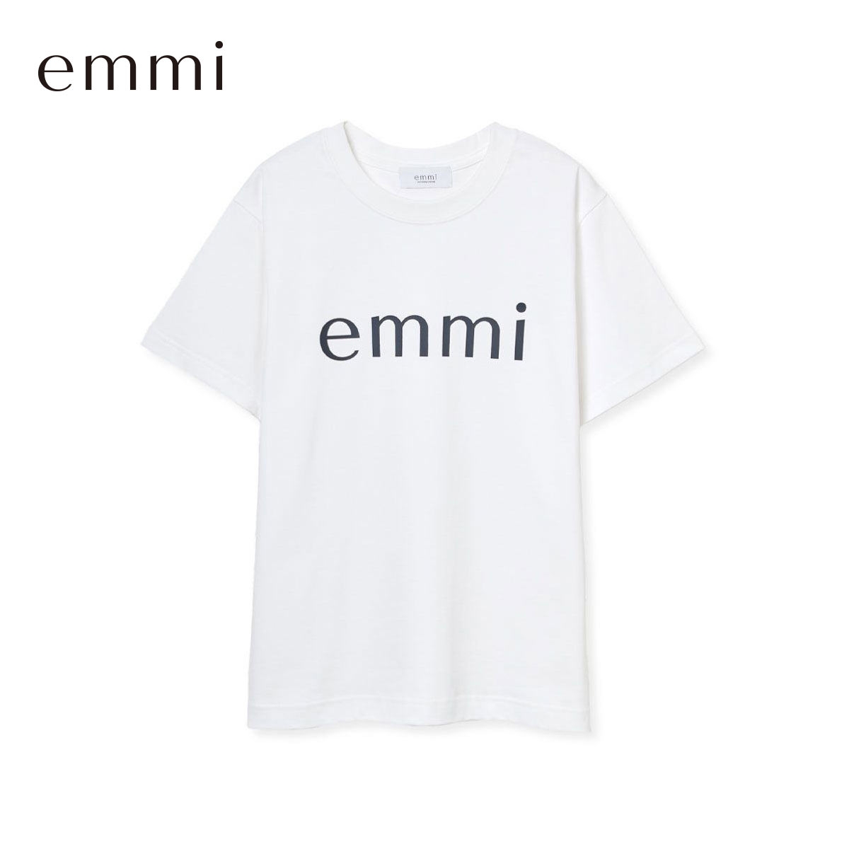 エミ ベーシックemmiロゴTシャツ emmi(OW-オフホワイト-Free)