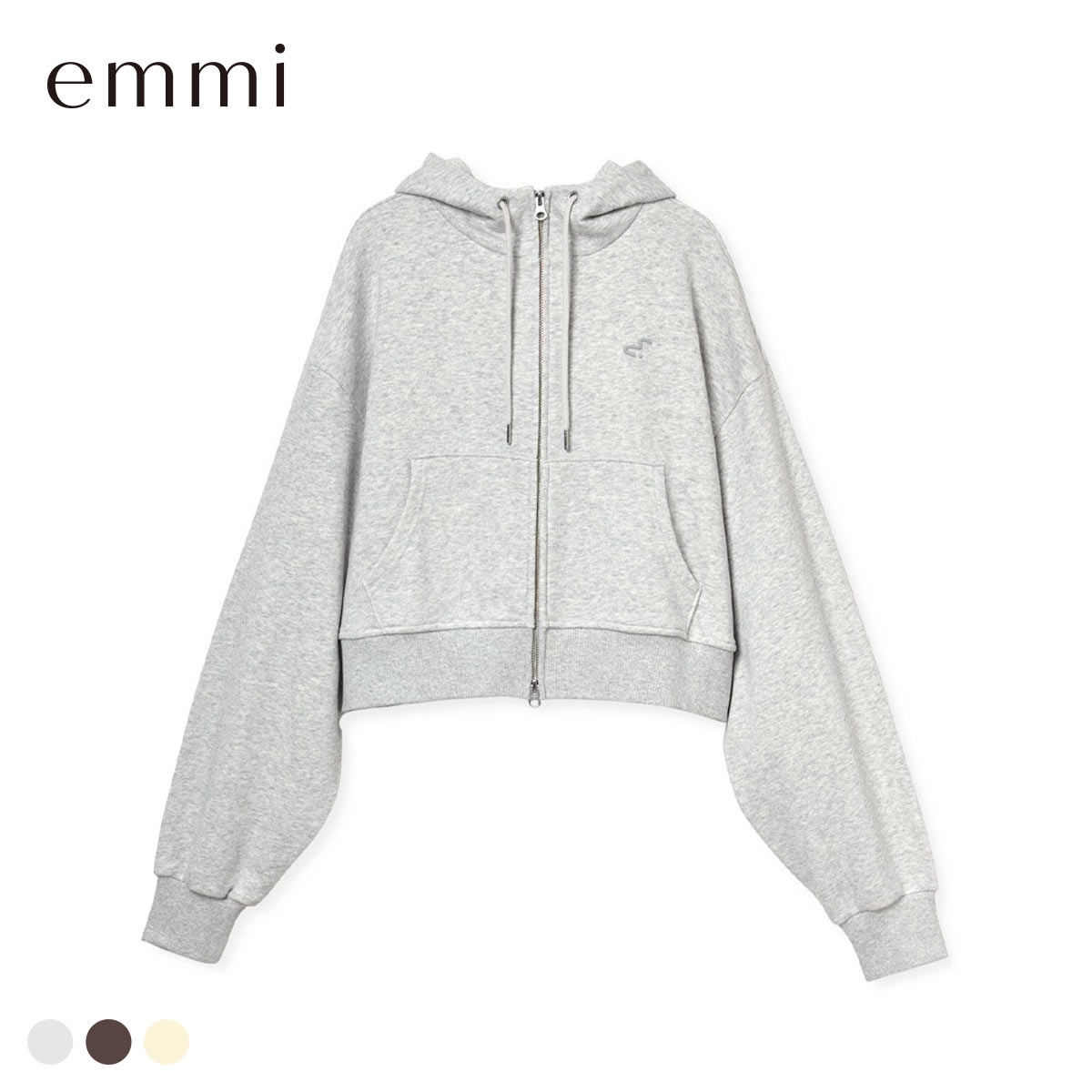 エミ W＆T ジップアップフーディー コンパクトサイズ セットアップ対応 emmi