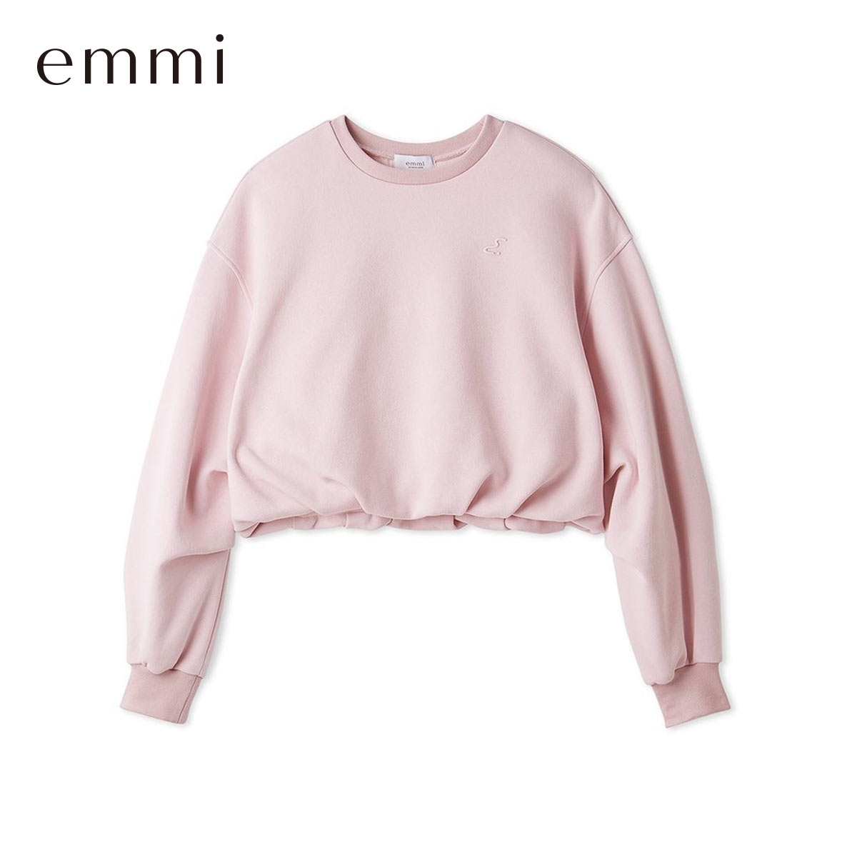 エミ W&T 裏起毛バルーンスウェット コンパクトサイズ セットアップ対応 emmi(PI-ピンク-Free)
