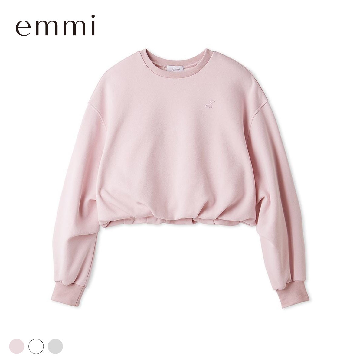 エミ W&T 裏起毛バルーンスウェット コンパクトサイズ セットアップ対応 emmi