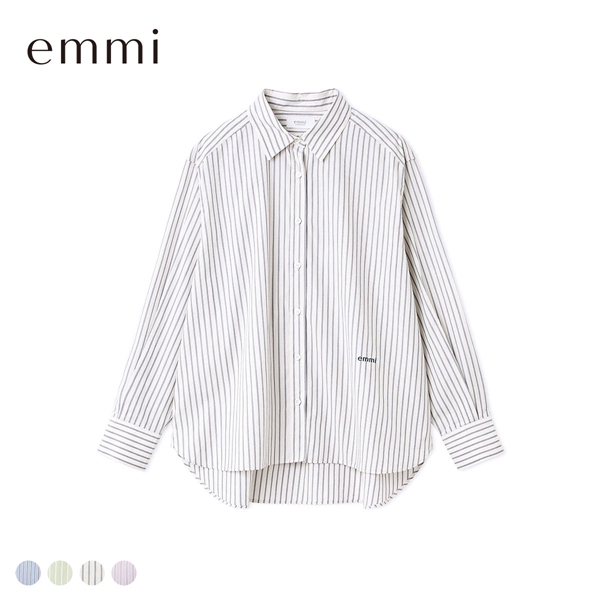 エミ ONLINE限定カラーあり ストライプベーシックシャツ emmi