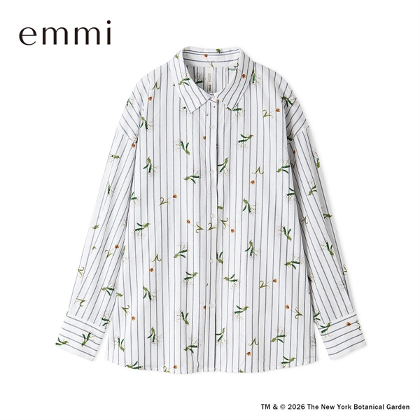 エミ emmi×NYBG ストライプリラックスシャツ セットアップ対応 emmi