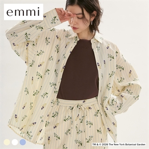 エミ emmi×NYBG ストライプリラックスシャツ セットアップ対応 emmi