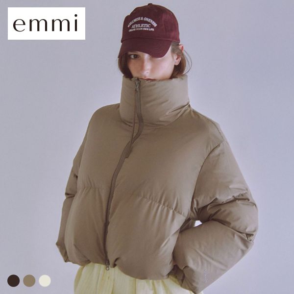 エミ クロップドフォルムダウンコート emmi
