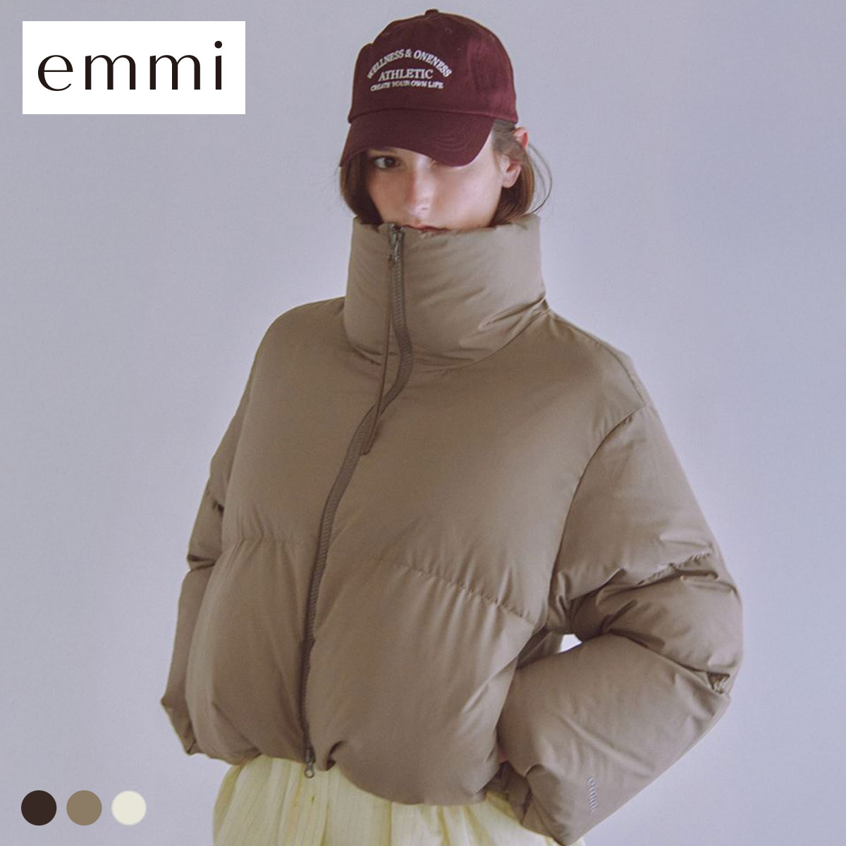エミ クロップドフォルムダウンコート emmi(OV-オリーブ-Free)