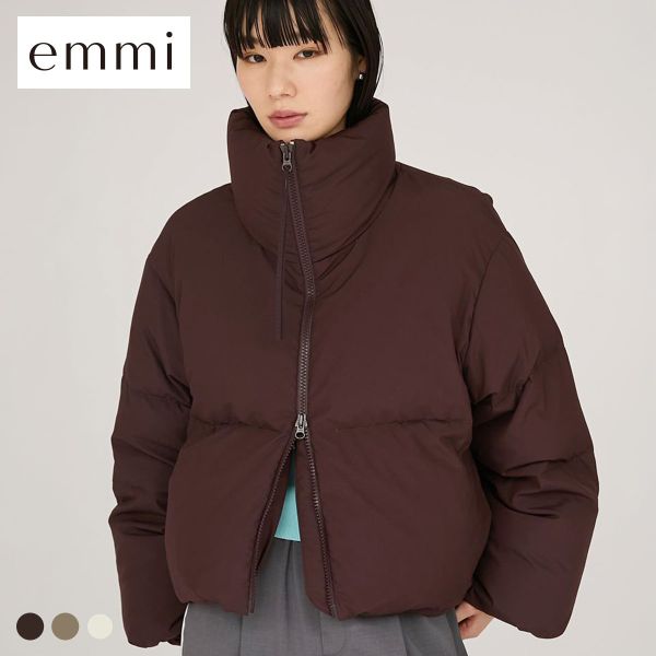 エミ クロップドフォルムダウンコート emmi