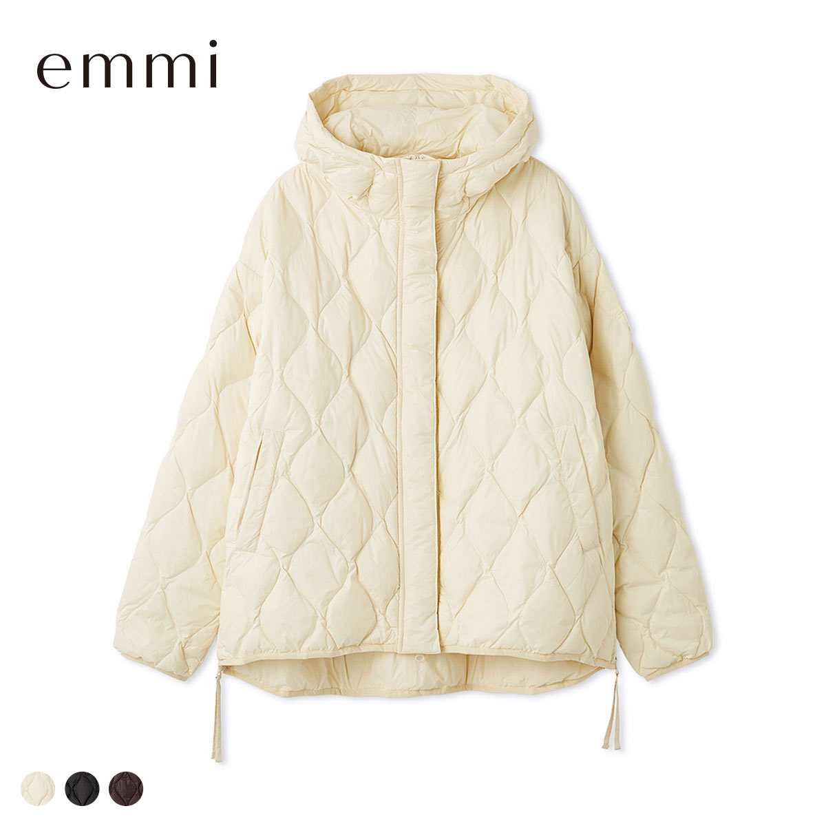 エミ emmi×TAION キルティングコート emmi(IV-アイボリー-Free)