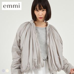 エミ Re.WAR（TM）シアーギャザー中わたブルゾン emmi