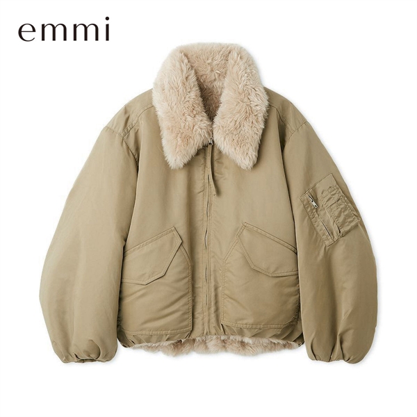 エミ リバーシブルボンバーブルゾン emmi